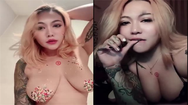 狂野紋身極品女模私拍外泄！無毛粉穴自慰吹簫浪叫，饑渴難耐騷到骨子裏！
